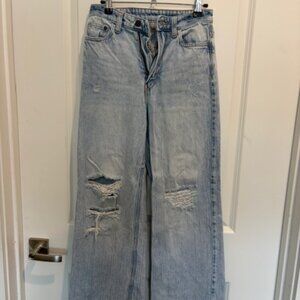 H&M Wide Leg Ultra High Waist Jeans